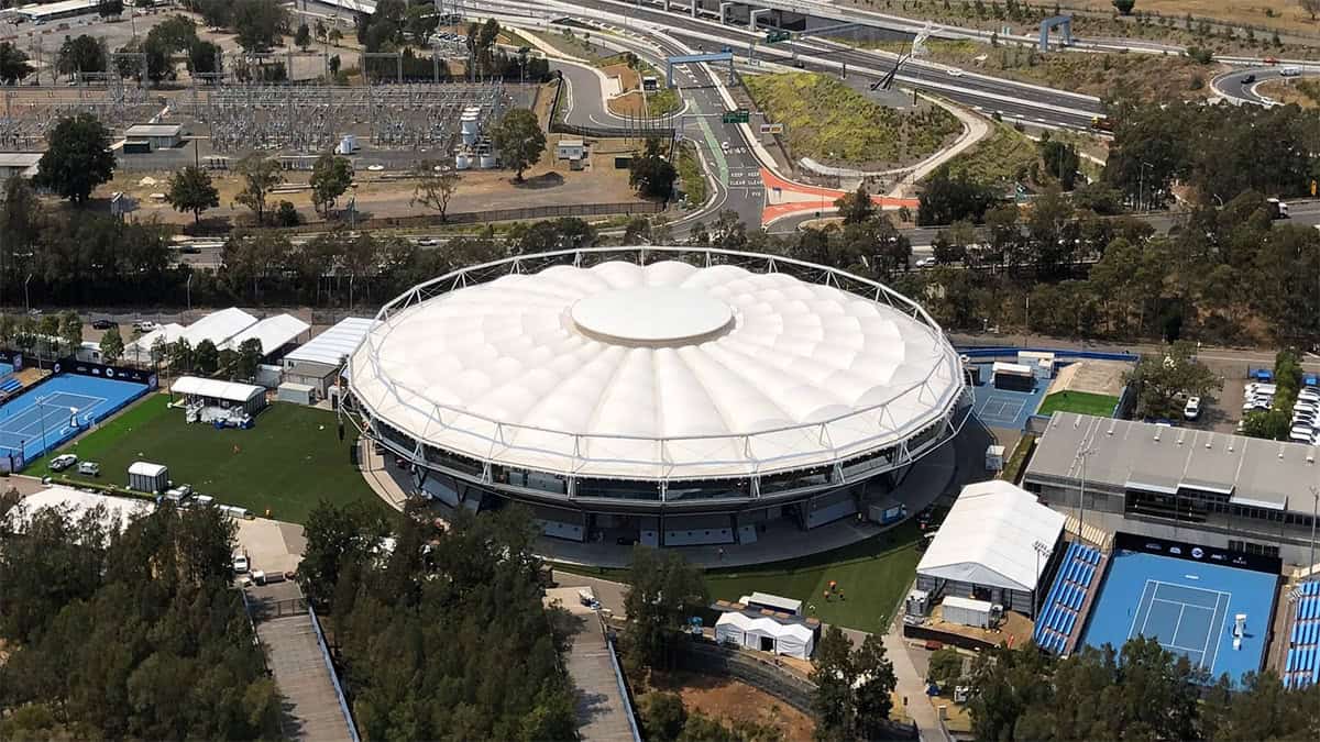 Ken Rosewall Arena Sydney Olympic Park Arial View 