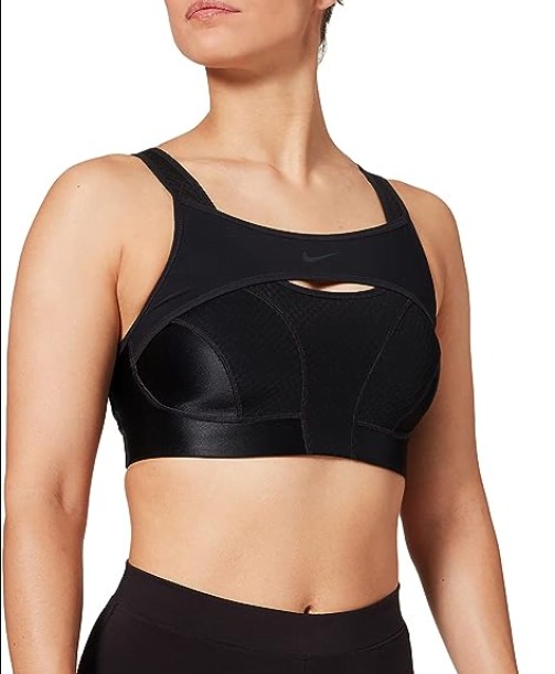 Nike ALpha ultra breathe sports bra in black 