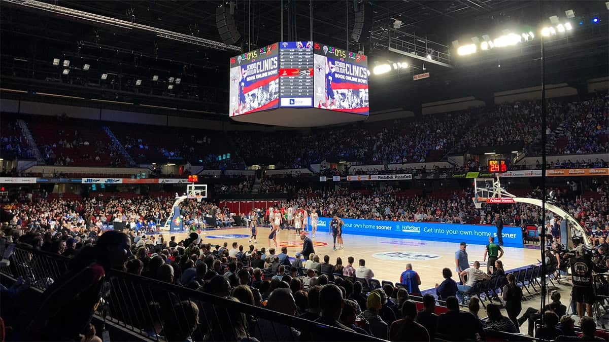 Adelaide entertainment centre inside - netball