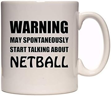 netball mug warning i may talk about netball at any moment. funny netball mug - fun netball gifts